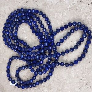 80" Lapis Lazuli 8mm Necklace